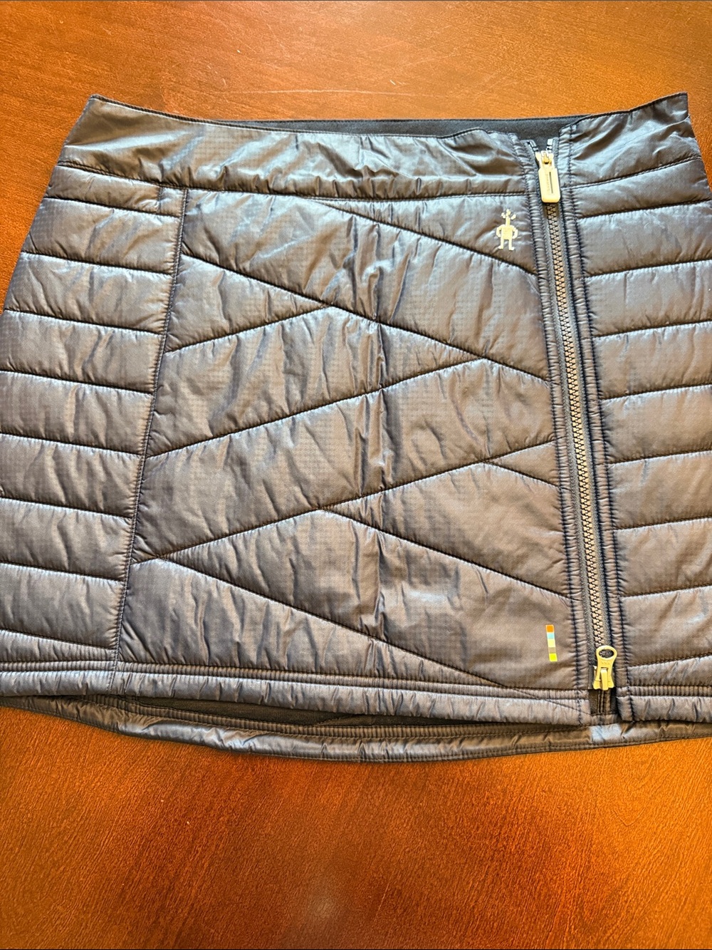 Smartwool navy blue Quilted Mini Skirt with Side Zip - Picture 1 of 5